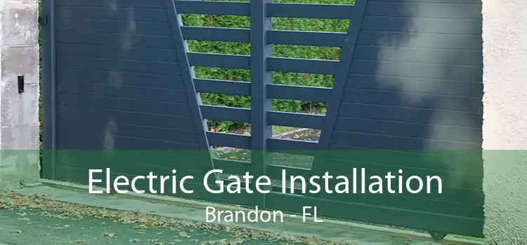 Electric Gate Installation Brandon - FL