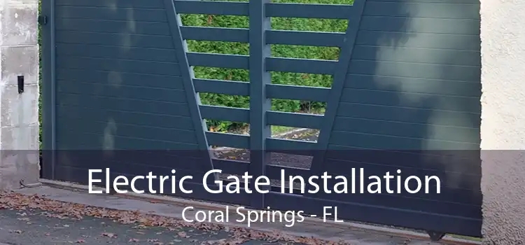 Electric Gate Installation Coral Springs - FL