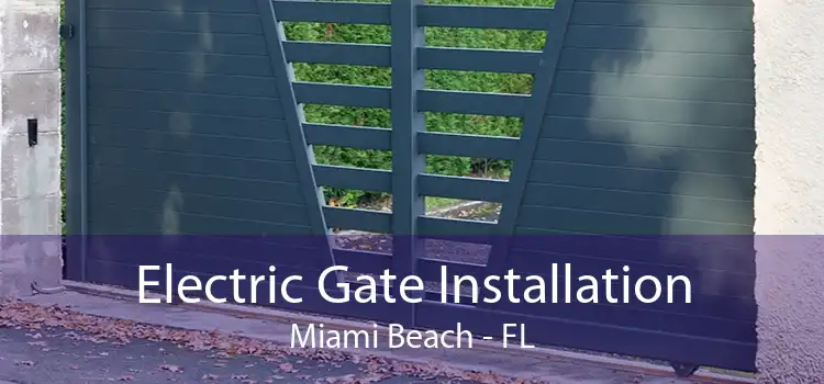 Electric Gate Installation Miami Beach - FL