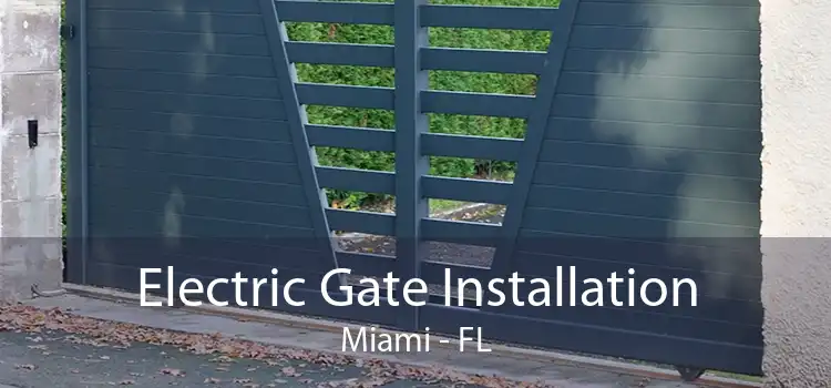 Electric Gate Installation Miami - FL