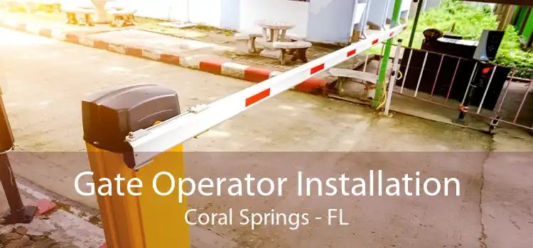 Gate Operator Installation Coral Springs - FL